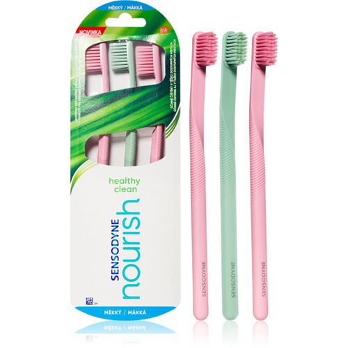 Nourish Healthy Clean cepillos de dientes 3 ud - Sensodyne - Modalova