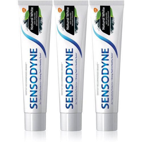 Natural White natürliche Zahncreme mit Fluor 3x75 - Sensodyne - Modalova