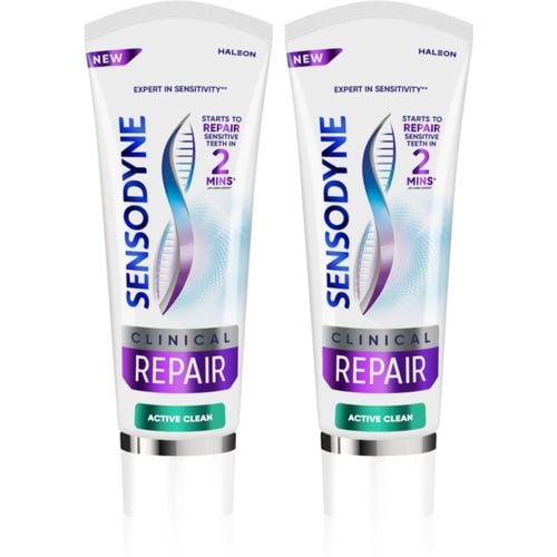 Clinical Repair Active Clean Zahnpasta 2x75 ml - Sensodyne - Modalova