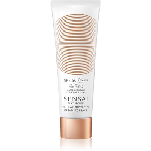 Silky Bronze Cellular Protective Cream for Face SPF 50 crema solar antiarrugas SPF 50 50 ml - Sensai - Modalova