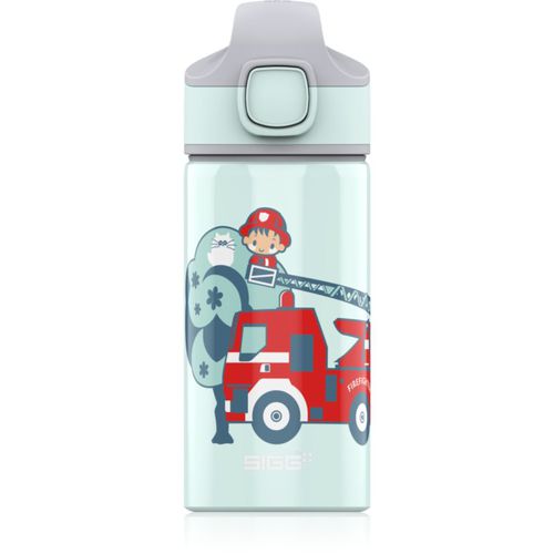 Miracle botella escolar con pajita Fireman 400 ml - Sigg - Modalova