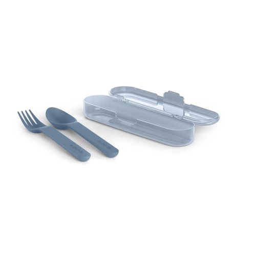 Go Natural Cutlery Set cubierto 12 m+ Blue 3 ud - Suavinex - Modalova