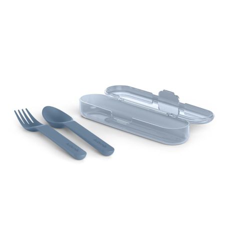 Go Natural Cutlery Set posate 12 m+ Blue 3 pz - Suavinex - Modalova