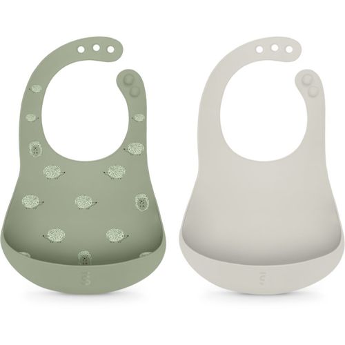 Colour Essence Soft & Flexible Bib babero 4 m+ Jungle Green 2 ud - Suavinex - Modalova