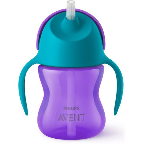 Cup with Straw Tasse mit flexiblem Strohhalm 9m+ Girl 200 ml - Philips Avent - Modalova