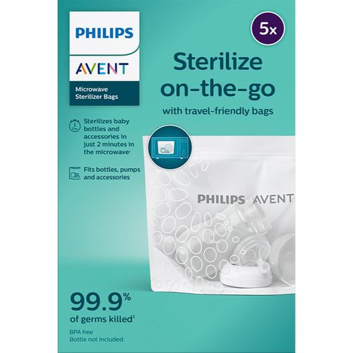 Sterilize on-the-go bolsas de esterilización para el microondas 5 ud - Philips Avent - Modalova