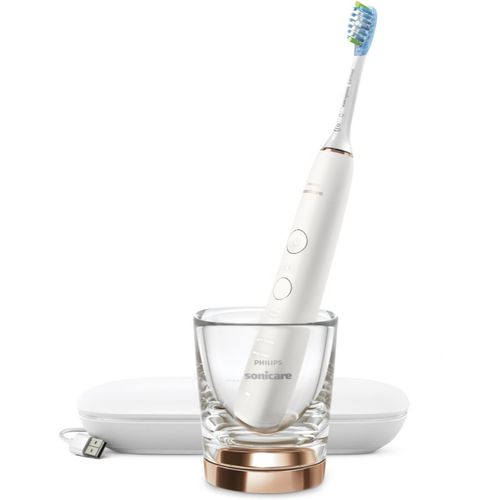 Sonicare 9000 DiamondClean HX9911/94 cepillo de dientes eléctrico sónico con cargador en forma de vaso Rose Gold 1 ud - Philips - Modalova