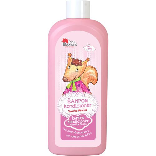 Girls champú y acondicionador 2 en 1 para niños Squirrel 500 ml - Pink Elephant - Modalova