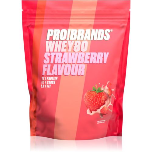 Whey80 Protein Molkenprotein Geschmack Strawberry 500 g - PRO!BRANDS - Modalova