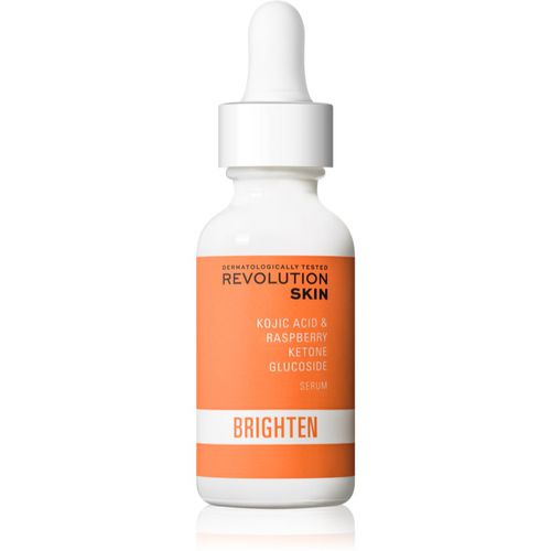 Brighten Kojic Acid & Raspberry Ketone Glucoside sérum hidratante iluminador para unificar el tono de la piel 30 ml - Revolution Skincare - Modalova