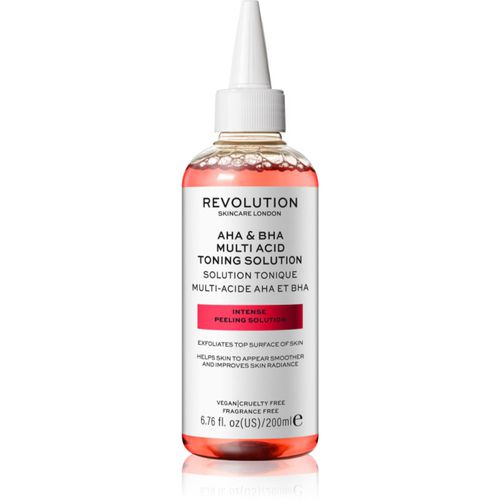 AHA + BHA Multi Acid Toning Solution tónico exfoliante limpiador con AHA ácidos 200 ml - Revolution Skincare - Modalova