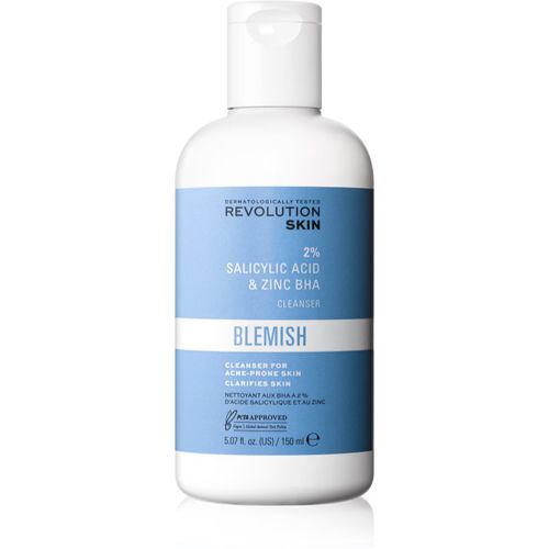 Blemish 2% Salicylic Acid & Zinc BHA emulsión limpiadora exfoliante para pieles problemáticas y con acné 150 ml - Revolution Skincare - Modalova