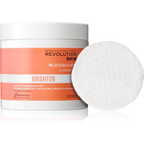 Brighten 3% Glycolic Acid almohadillas limpiadoras 60 ud - Revolution Skincare - Modalova