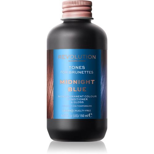 Tones For Brunettes bálsamo con color para los tonos marrones del cabello tono Midnight Blue 150 ml - Revolution Haircare - Modalova