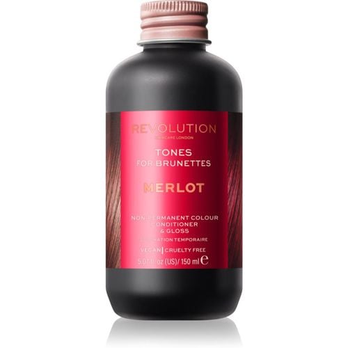 Tones For Brunettes bálsamo con color para los tonos marrones del cabello tono Merlot 150 ml - Revolution Haircare - Modalova