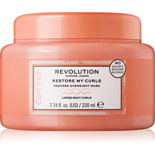 My Curls 1+2 Restore My Curls mascarilla de noche regeneradora para cabello ondulado 220 ml - Revolution Haircare - Modalova