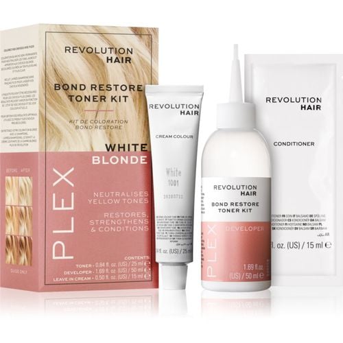 Plex Bond Restore Kit set para resaltar el color del cabello tono White Blonde - Revolution Haircare - Modalova