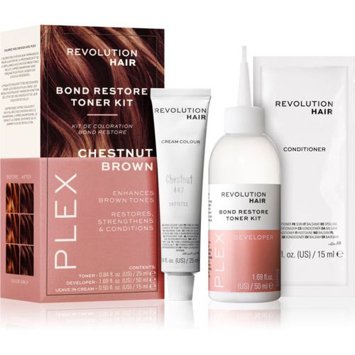 Plex Bond Restore Kit Set für eine leuchtendere Haarfarbe Farbton Chestnut Brown - Revolution Haircare - Modalova