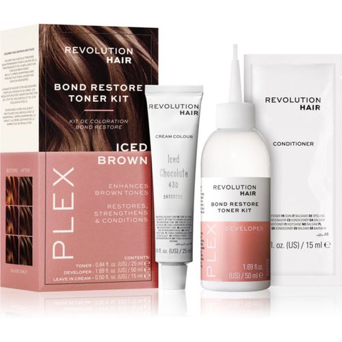 Plex Bond Restore Kit Set für eine leuchtendere Haarfarbe Farbton Iced Chocolate - Revolution Haircare - Modalova