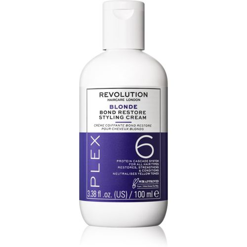 Plex Blonde No.6 Bond Restore Styling Cream spülfreie regenerierende Pflege für beschädigtes Haar 100 ml - Revolution Haircare - Modalova