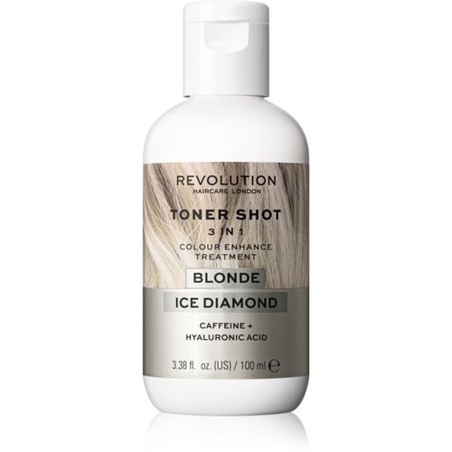 Toner Shot Blonde Ice Diamond maschera nutriente colorata 3 in 1 colore Ice Diamond 100 ml - Revolution Haircare - Modalova