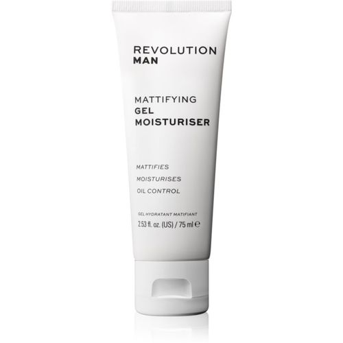 Mattifying crema-gel hidratante textura ligera para pieles grasas 75 ml - Revolution Man - Modalova