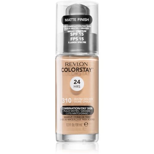 ColorStay™ fondotinta opacizzante lunga tenuta per pelli grasse e miste colore 310 Warm Golden 30 ml - Revlon Cosmetics - Modalova