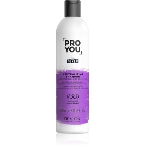 Pro You The Toner champú para neutralizar el tono amarillo para cabello rubio y canoso 350 ml - Revlon Professional - Modalova