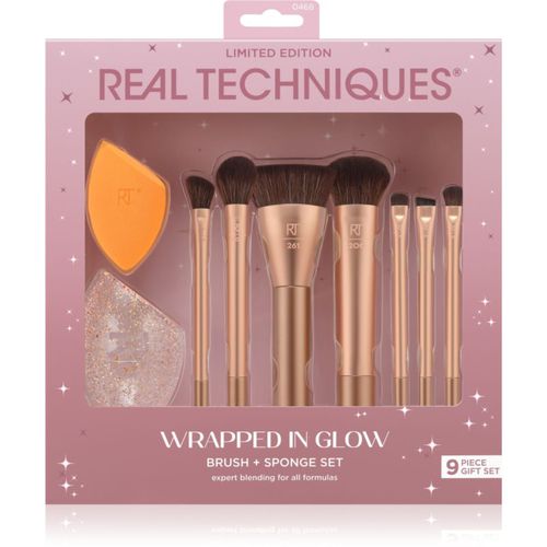 Wrapped In Glow Brush + Sponge Set set de brochas - Real Techniques - Modalova