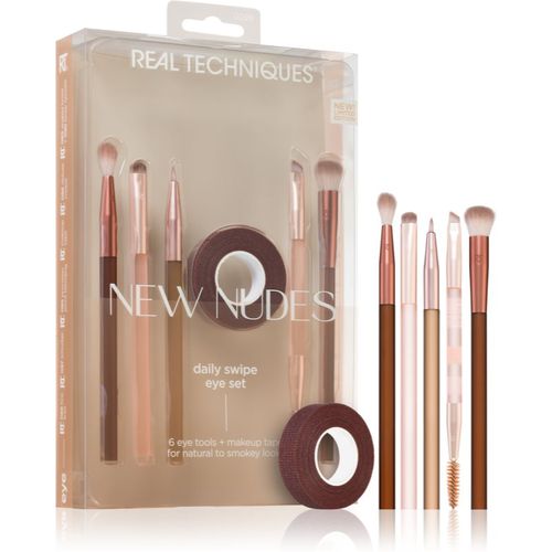 New Nudes lote de brochas y pinceles para maquilar los ojos - Real Techniques - Modalova