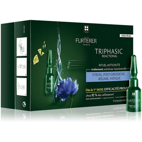 Triphasic Reactional tratamiento integral para la caída reactiva del cabello 12x5 ml - René Furterer - Modalova