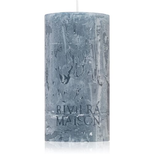 Pillar Candle Grey Blue kerze 7x13 cm - Rivièra Maison - Modalova