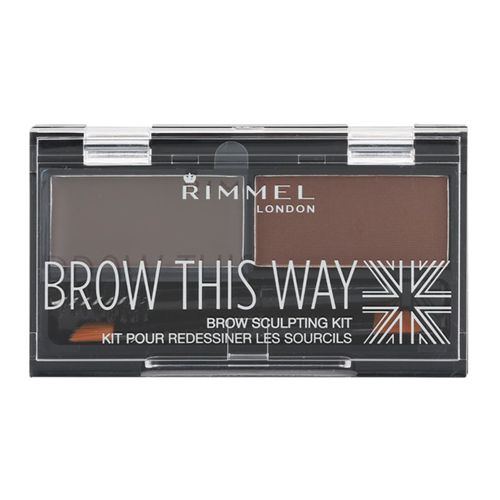 Brow This Way Palette zum schminken der Augenbrauen Farbton 003 Dark Brown 1,3 g - Rimmel - Modalova