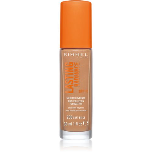 Lasting Radiance fondotinta illuminante SPF 25 colore 200 Soft Beige 30 ml - Rimmel - Modalova