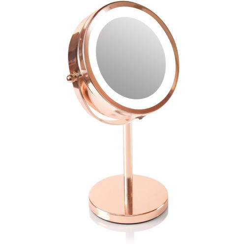 Rose gold mirror Specchietto cosmetico con illuminazione LED 1 pz - RIO - Modalova