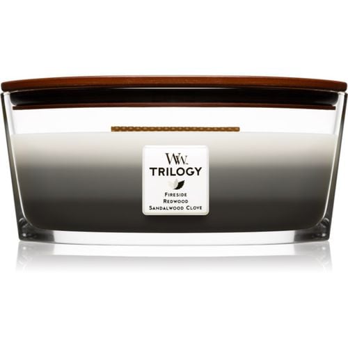 Trilogy Warm Woods candela profumata con stoppino in legno (hearthwick) 453.6 g - Woodwick - Modalova