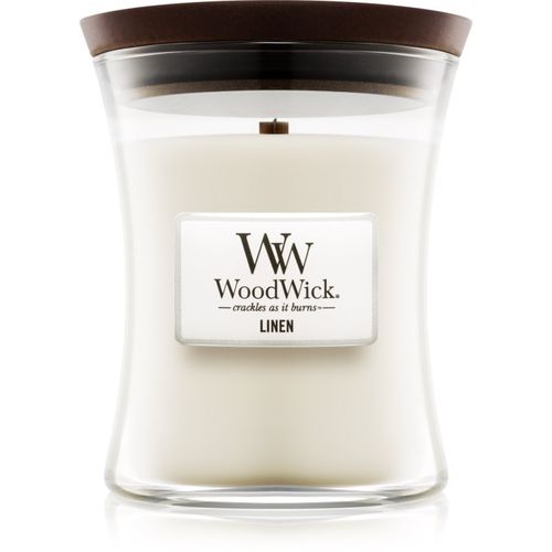 Linen candela profumata con stoppino in legno 275 g - Woodwick - Modalova