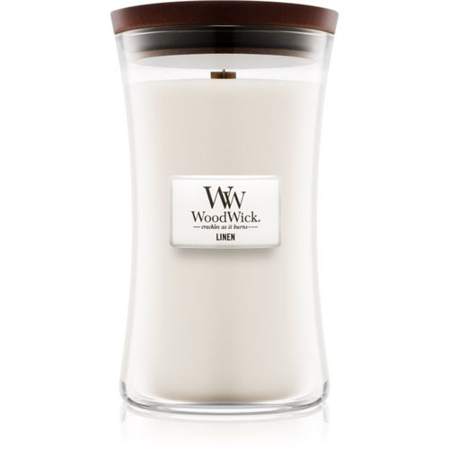 Linen candela profumata con stoppino in legno 609.5 g - Woodwick - Modalova