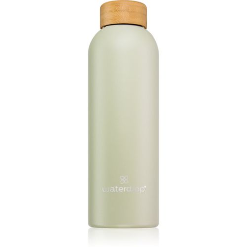 Thermo Steel bottiglia in acciaio inox per l’acqua colore Pastel Olive Matt 600 ml - Waterdrop - Modalova