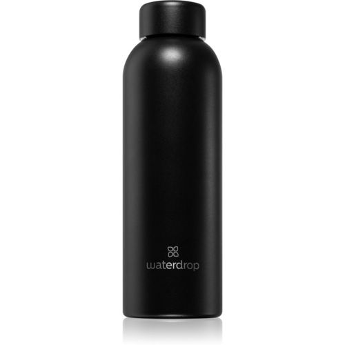 Thermo Steel bottiglia in acciaio inox per l’acqua colore Black Matt 600 ml - Waterdrop - Modalova