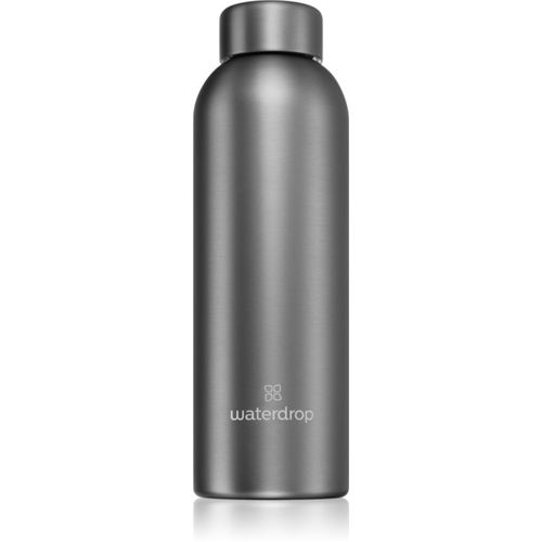 Thermo Steel Metal bottiglia in acciaio inox per l’acqua colore Charcoal 600 ml - Waterdrop - Modalova