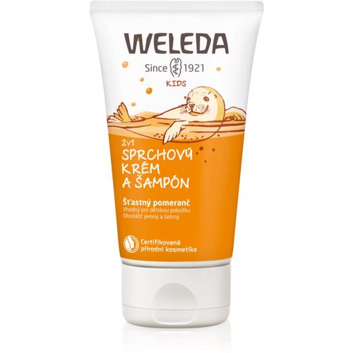 Kids Happy Orange crema de ducha y champú para niños 2 en 1 150 ml - Weleda - Modalova