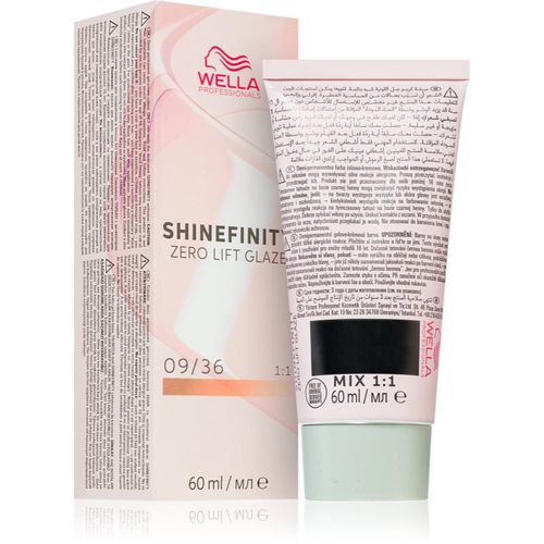 Shinefinity Zero Lift Glaze tinte semi-permanente para el cabello tono 09/36 - Vanilla Glaze 60 ml - Wella Professionals - Modalova