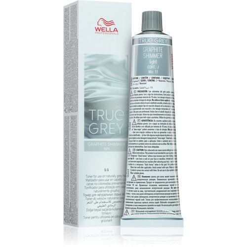 True Gray crema con color para cabello con canas Graphite Shimmer Light 60 ml - Wella Professionals - Modalova