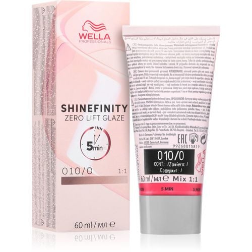 Shinefinity Zero Lift Glaze demi-permanente Coloration Farbton 010/0 Lightest Blonde Natural 60 ml - Wella Professionals - Modalova