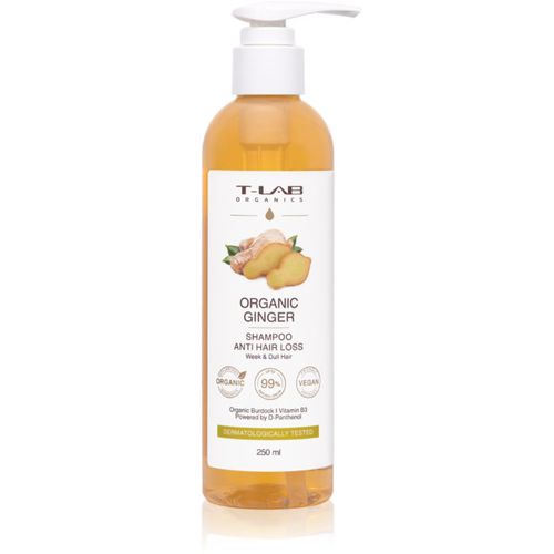 Organic Ginger Anti Hair Loss Shampoo champú revitalizador para la pérdida de densidad del cabello 250 ml - T-LAB Organics - Modalova