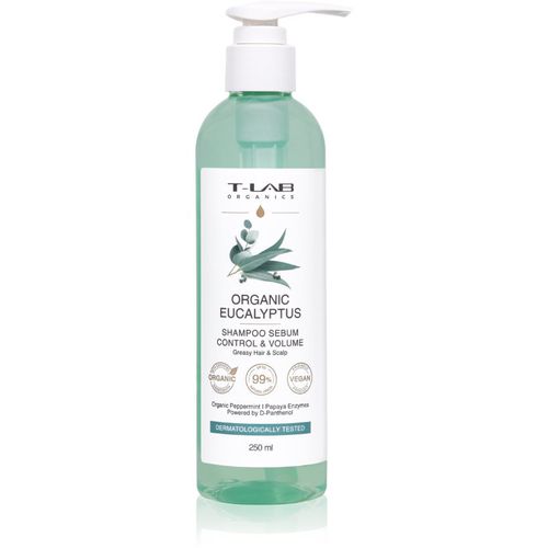 Eucalyptus Sebum Control & Volume Shampoo shampoo per cuoi capelluti grassi con effetto lenitivo 250 ml - T-LAB Organics - Modalova