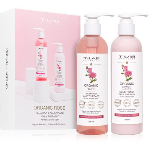 Organic Rose Set confezione regalo (per tutti i tipi di capelli) - T-LAB Organics - Modalova