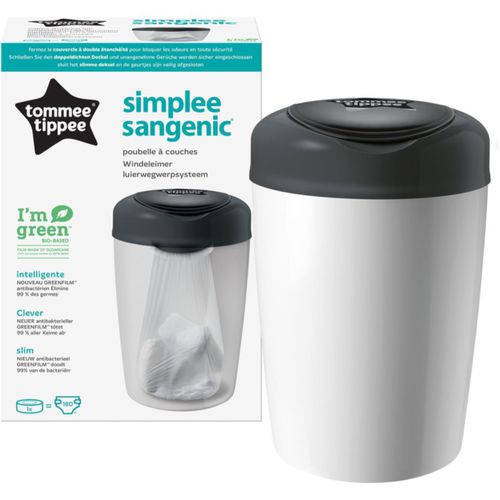 Simplee White cubo de basura para pañales + estuche de recambio 1 ud - Tommee Tippee - Modalova