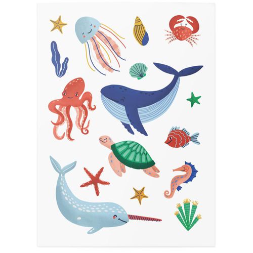 Temporary Tattoos Ocean tatuaje para niños resistente al agua 3 y+ 1 ud - TATTonMe - Modalova